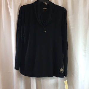 Michael Kors Black cowl neck tunic